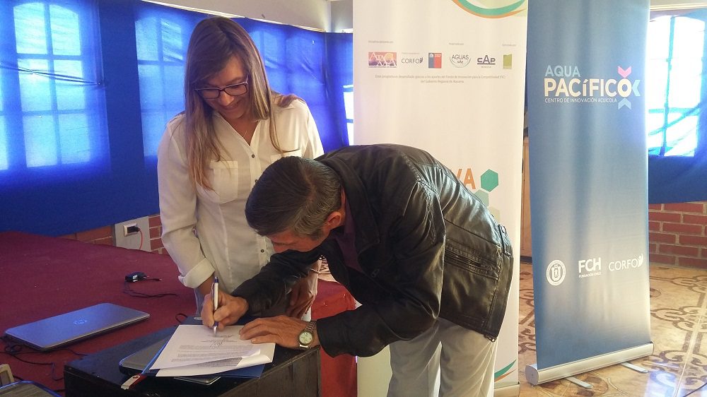 AquaPacífico firmó convenio con asociación de pescadores de Atacama