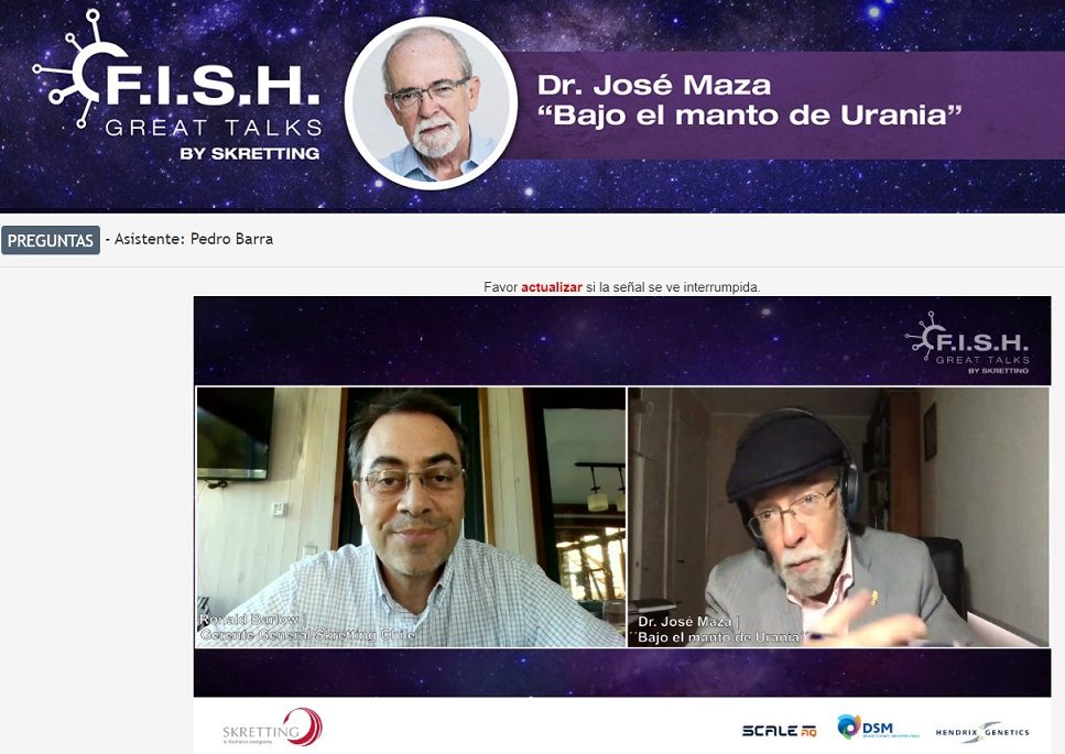 Profesor José Maza recalcó importancia de la colaboración para una mejor industria en última charla FISH Great Talks del año