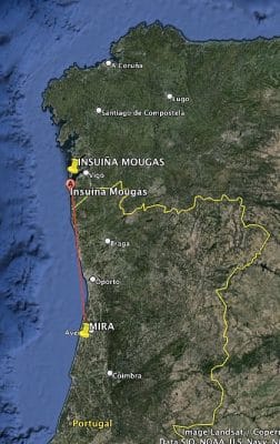 Trayecto desde el hatchery hacia la piscicultura en Mira.